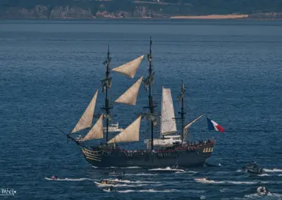 Dreimaster L’Hermione Fêtes Maritimes in Brest